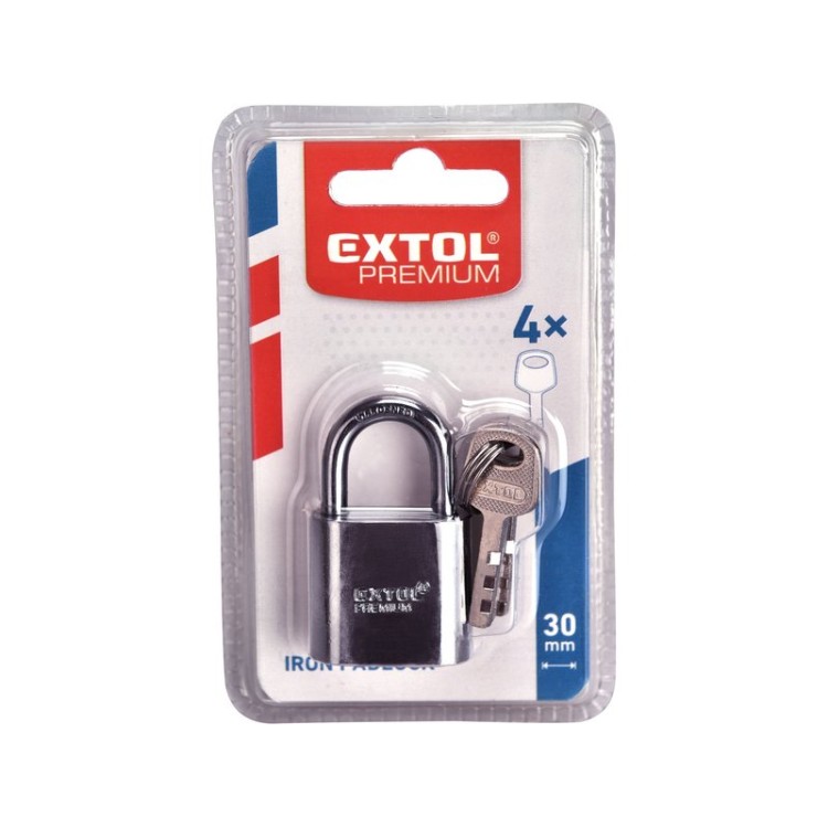 EXTOL PREMIUM zámek visací kovový, 50mm