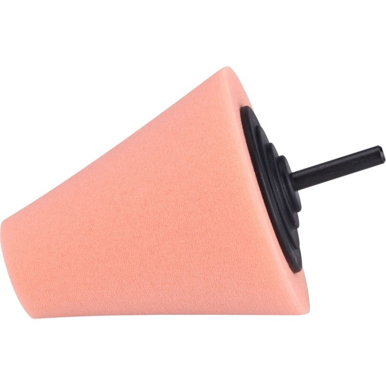 Kužel leštící pěnový, T40, oranžový, Ř80mm, stopka 6mm