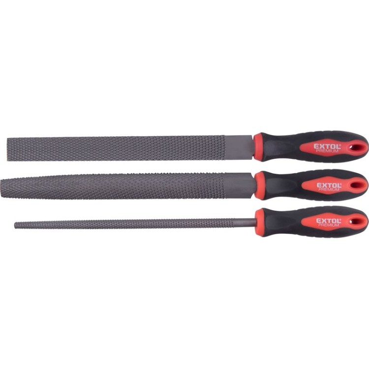 Extol Premium 8803757 Rašple, sada 3ks, 250mm