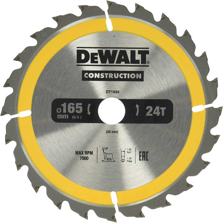 DeWALT DT1934 Kotouč pro kotoučovou pilu 165x20 24z