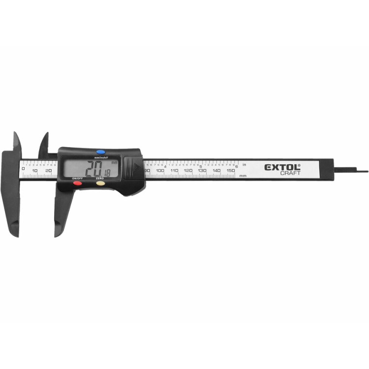 EXTOL CRAFT 925200 Měřítko posuvné digitální plastové, 0-150mm