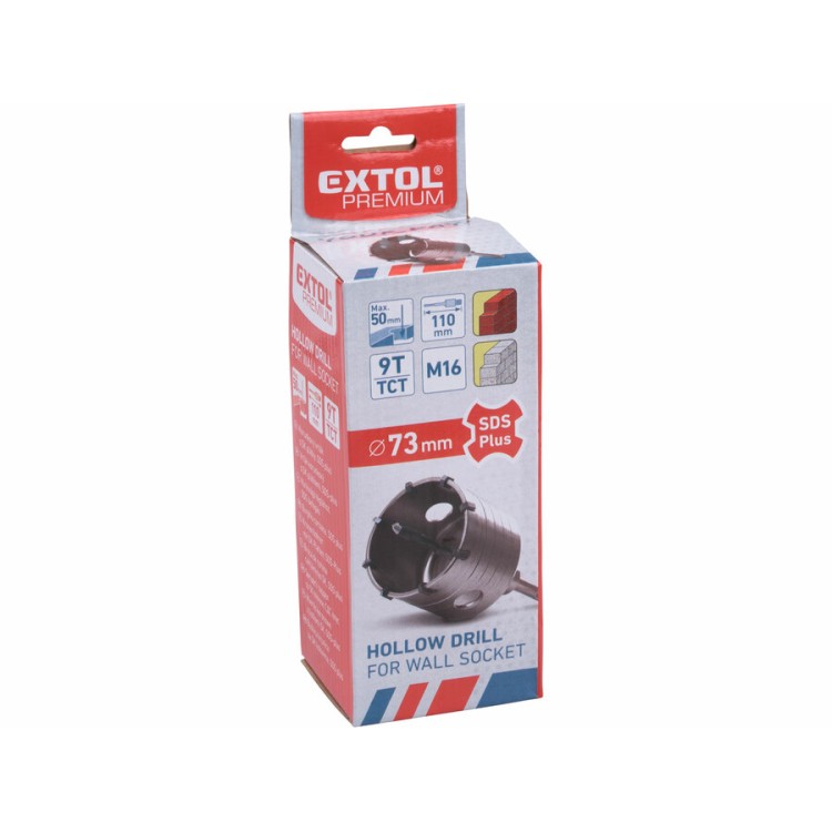 Extol Premium 8801955 Vrták SDS PLUS do zdiva korunkový, O 73mm x 110mm, M16