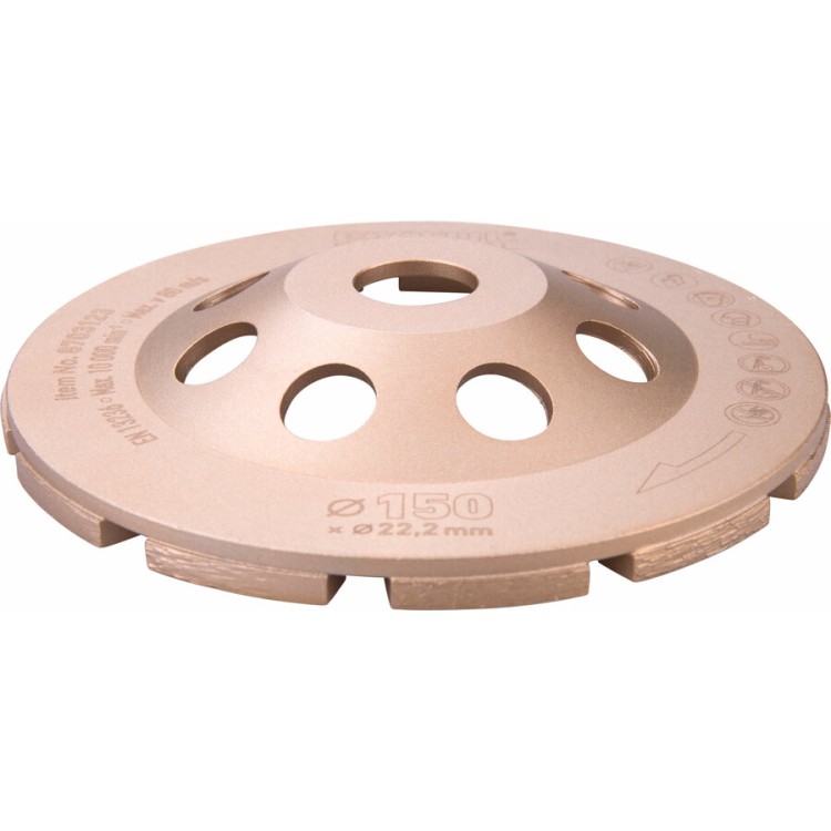Extol Industrial Kotouč diamantový brusný dvouřadý, O 150x22,2mm