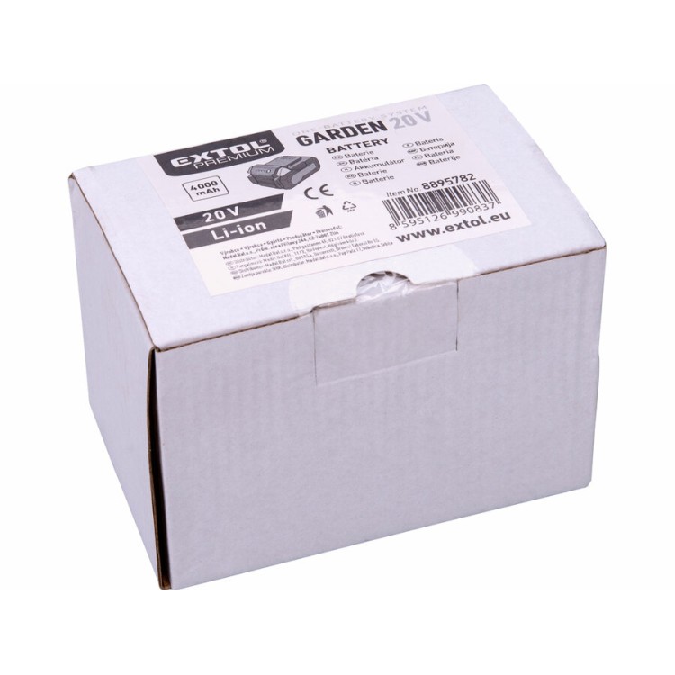 Baterie akumulátorová GARDEN20V, 20V Li-ion, 4000mAh