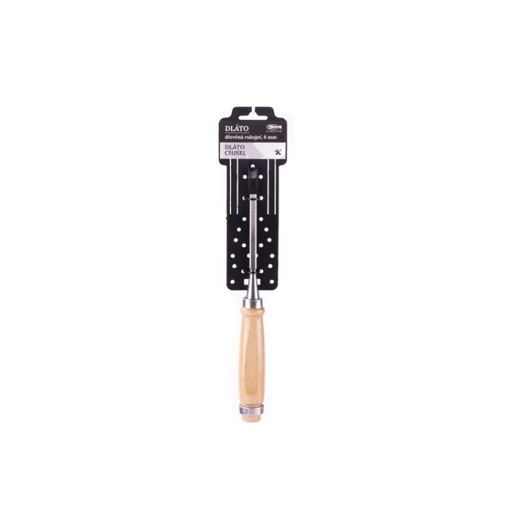 Dláto rukojeť dřevo 1/4"(6mm)