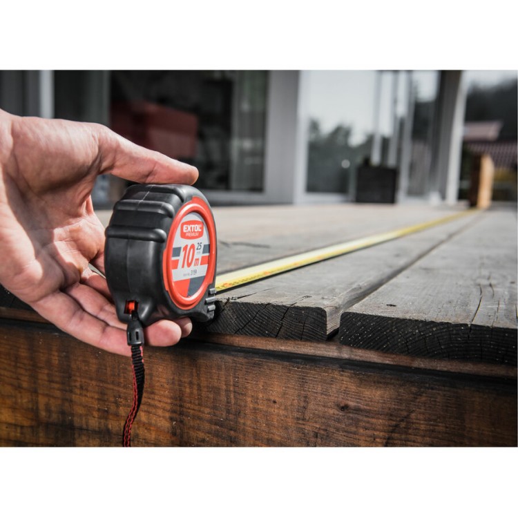 Extol Premium 3159 metr svinovací, 10m, š. pásku 25mm