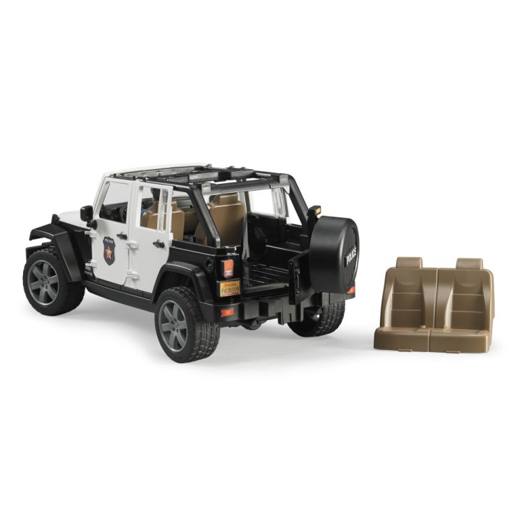 Jeep Wrangler Policie s figurkou Bruder 02526