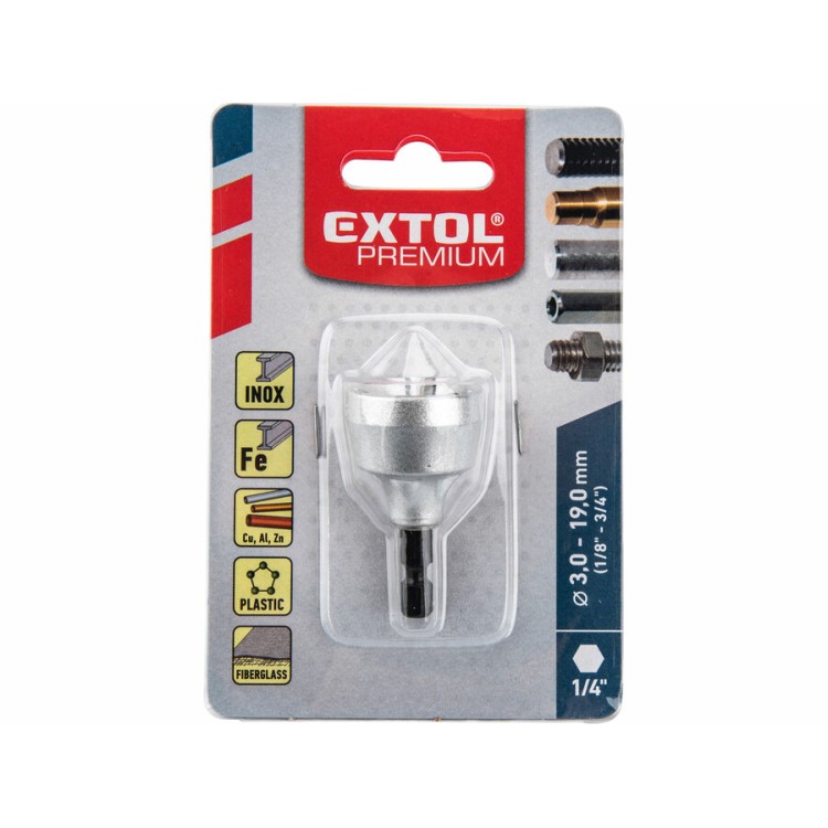 Extol 8801180 Odhrotovač do vrtačky HSS, pro průměry 3-19mm