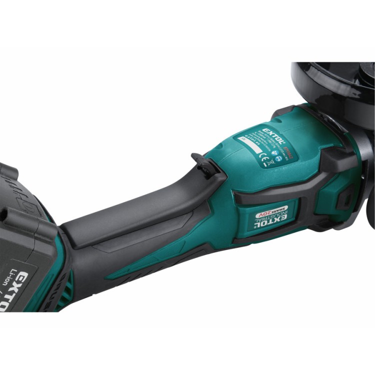 Extol 8791842 Bruska úhlová aku SHARE20V, 125mm, BRUSHLESS, 20V Li-ion, 4000mAh