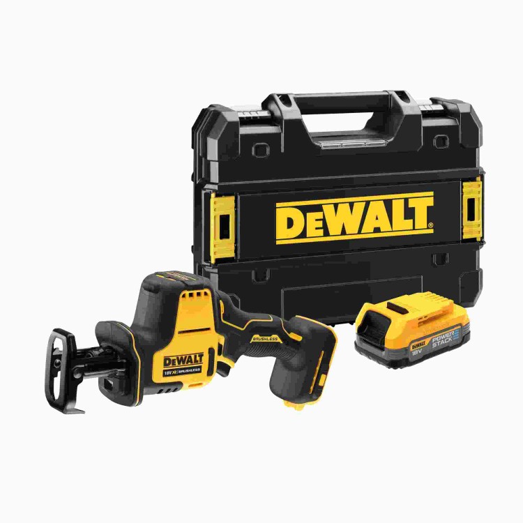 DeWALT DCS369E1T-XJ Pila mečová bezuhlíková 18V 1x 1,7h akumulátor,bez nabíječky