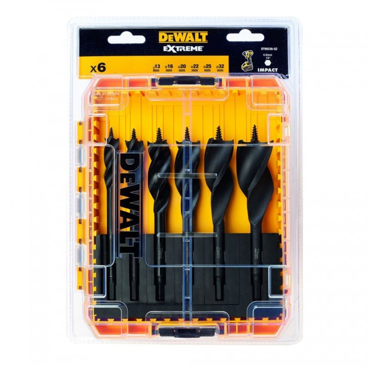 DeWALT DT90238-QZ Sada vrtáků do dřeva 6-dílná
