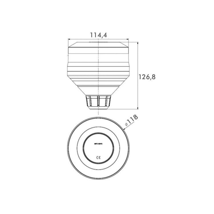 Maják magnetický PRO-POWER-FLASH LED  12/24V