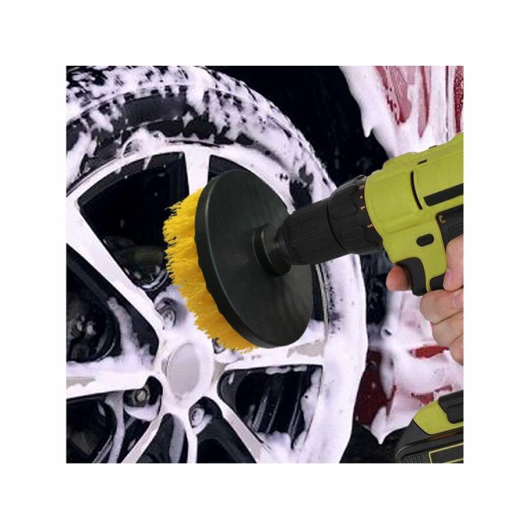 Extol Craft 904000 Sada čistících kartáčů na vrtačku 4ks, stopka 1/4"x25mm