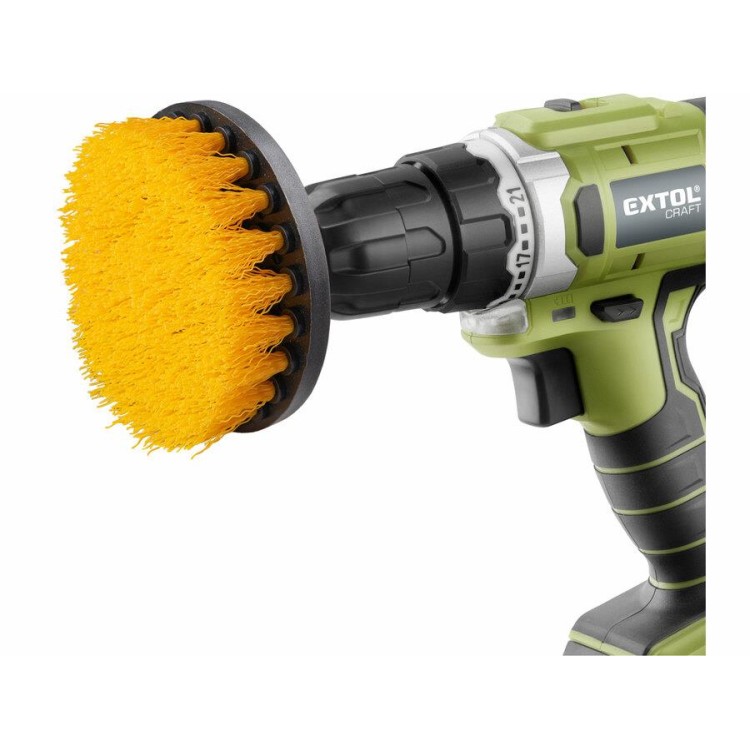 Extol Craft 904000 Sada čistících kartáčů na vrtačku 4ks, stopka 1/4"x25mm