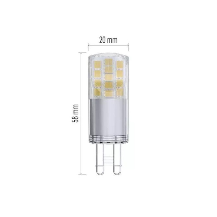 Emos ZQ9543 Žárovka Classic LED JC 4,2W G9 neutrální bílá