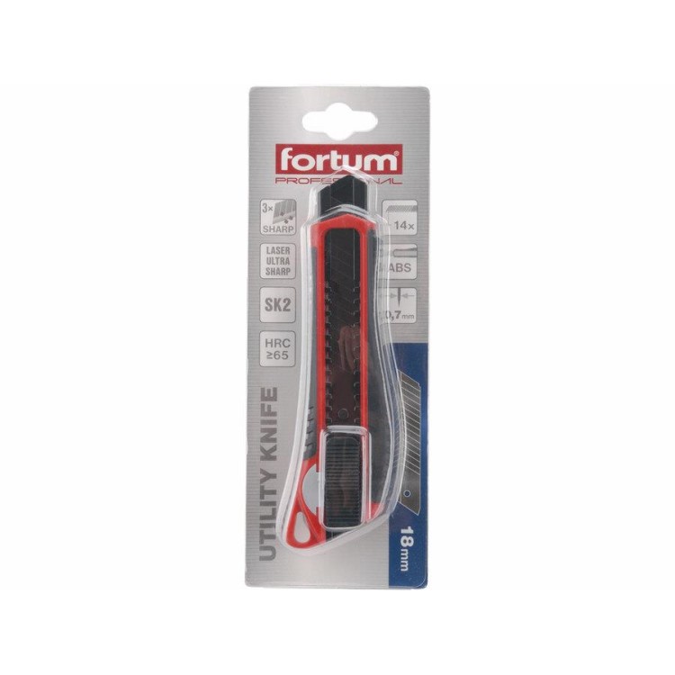 Extol 4780024 Nůž ulamovací s kovovou výztuhou, 18mm, Auto-lock