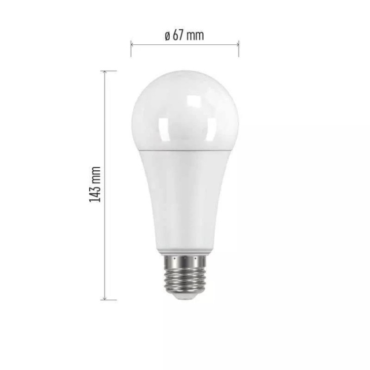 Emos ZQ5183 Žárovka LED Classic A67 19W E27 teplá bílá