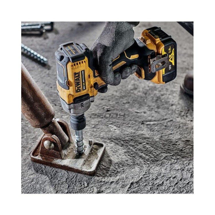 DeWALT DCF892P2T aku bezuhlíkový rázový utahovák 1/2" 18V/2x5,0Ah