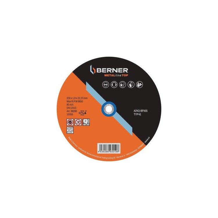 Berner 38269 Kotouč řezný METALline na kov 65x1,2x6