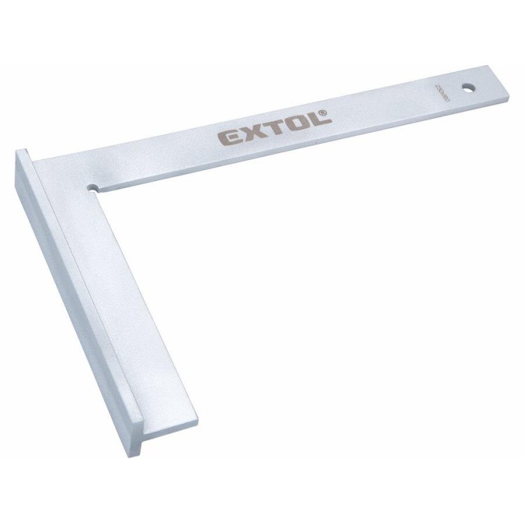 Extol 8825130 Úhelník zámečnický s příložníkem, 250x160x5mm, ocelový