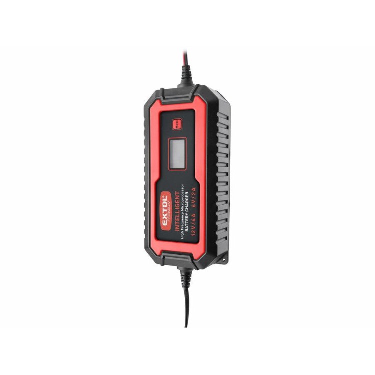 EXTOL 8897302 Autonabíječka 9stupňová, řízená mikroprocesorem, 12V/6V, 4A
