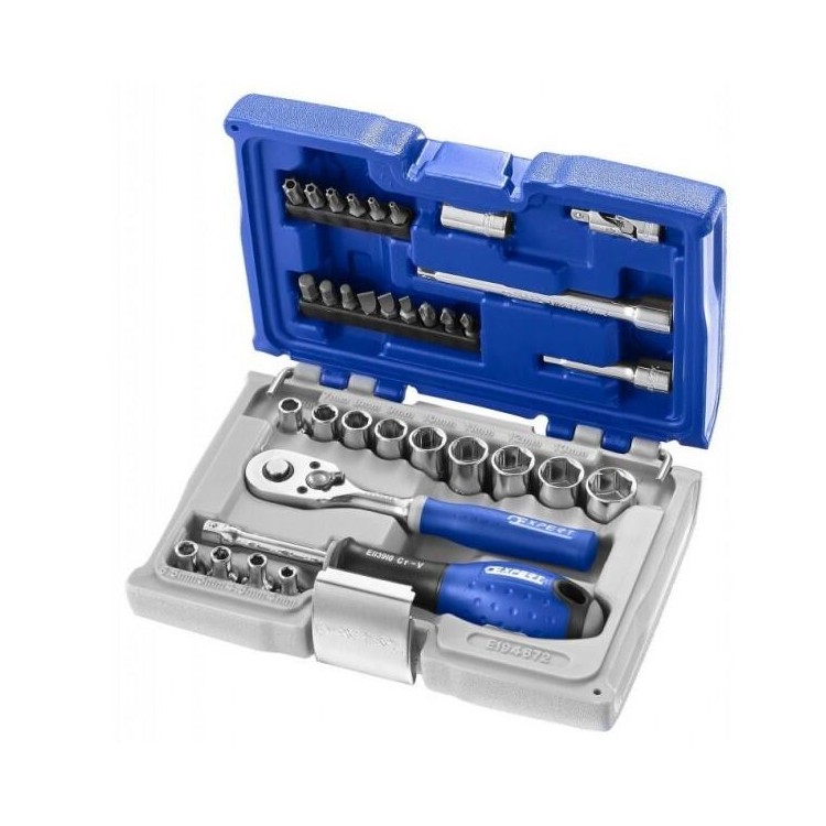 TONA EXPERT E194672 34dílná sada 1/4" hlavic