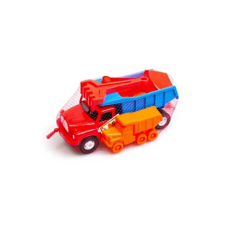 Dino Toys 645387 Auto na písek Tatra 148 červeno–modrá set 5 ks