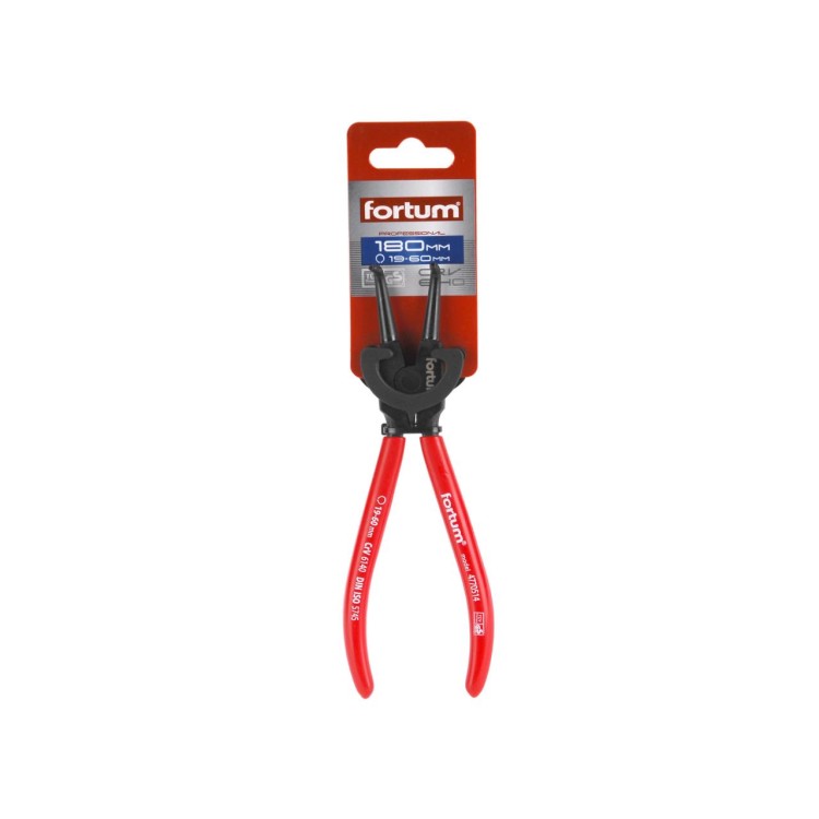 FORTUM 4770514 Kleště seeger zahnuté vnější, 180mm