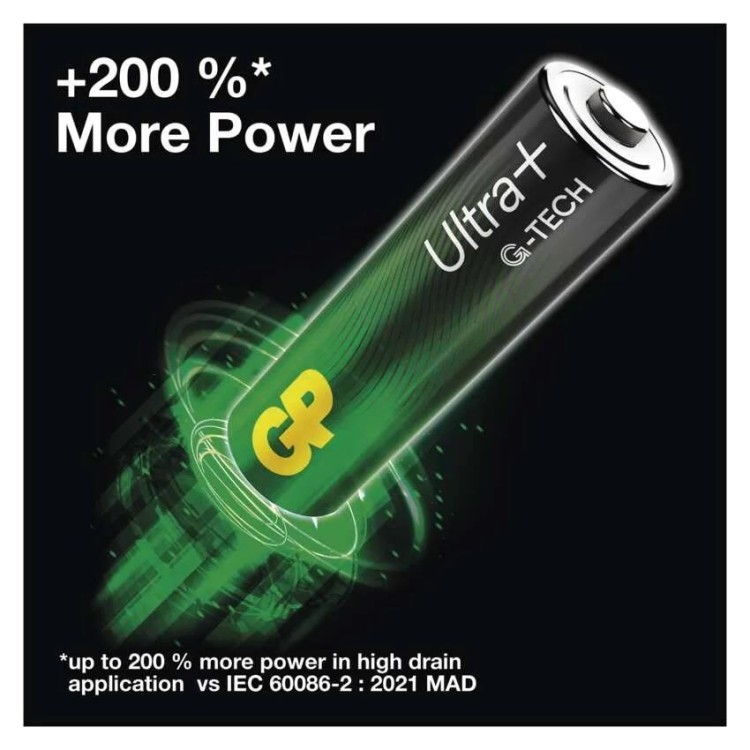 GP 1013124000 Baterie alkalická GP Ultra Plus AAA (LR03), 4 ks