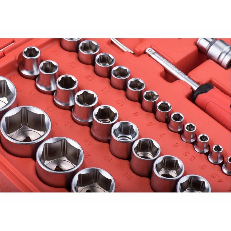 EXTOL 8818337 Hlavice nástrčné, sada 94ks, 1/4", 1/2", CrV/S2