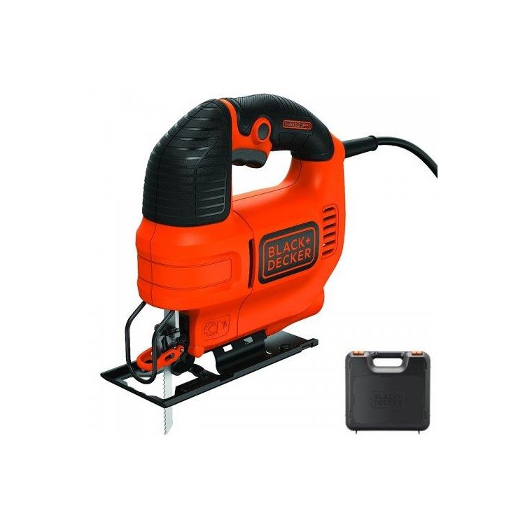 BLACK&DECKER KS701PEK Pila přímočará 520W s regulací otáček vč. kufru