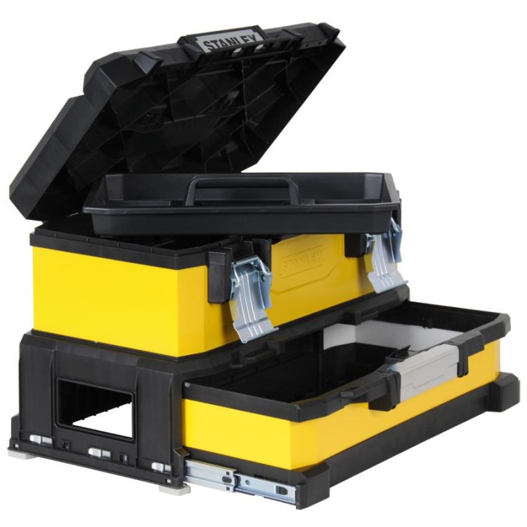 STANLEY 1-95-829 Kovoplastový box na nářadí se zásuvkou