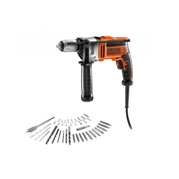 BLACK & DECKER KR705S32 Vrtačka příklepová 750W s příslušenstvím