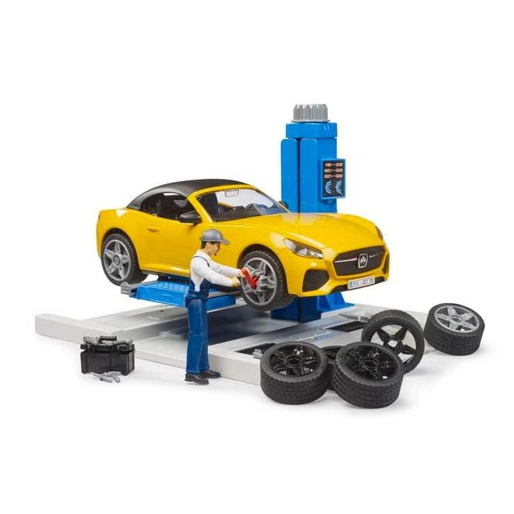 Bruder 62112 Bworld Servisní centrum + Roadster