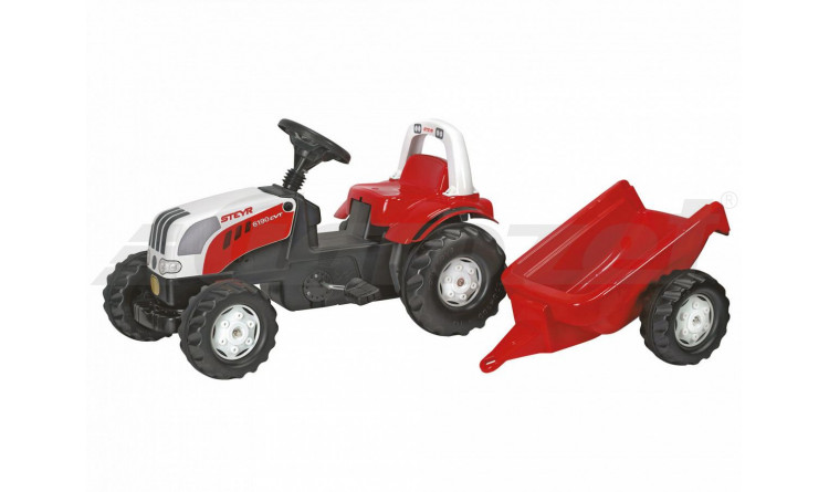 Dětský šlapací traktor Steyr 6190 CVT + přívěs