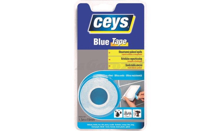 ceys 48507640 Blue tape Oboustranná lepící páska 1,5m x 19mm