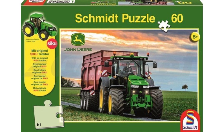 Puzzle John Deere Traktor 8370R, 60 dílků