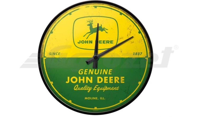 John Deere Nástěnné hodiny "Genuine Quality Equipment"