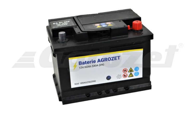 Baterie AGROZET Premium 12V/60Ah 540A EN