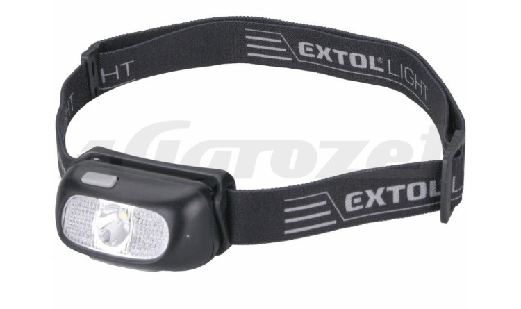 EXTOL 43181 Čelovka 130lm CREE XPG, USB nabíjení, dosvit 40m, 5W CREE XPG LED