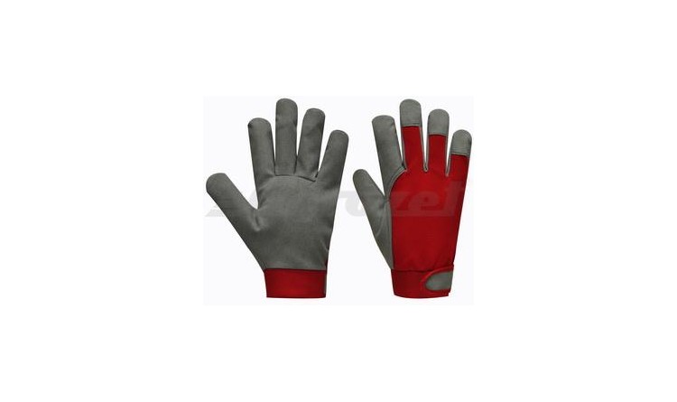 Pracovní rukavice UNI FIT ECO velikost 9, červené - blistr