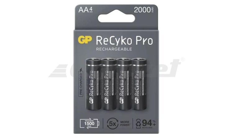 EMOS B22204 Nabíjecí baterie GP ReCyko Pro Professional AA (HR6), 4 ks
