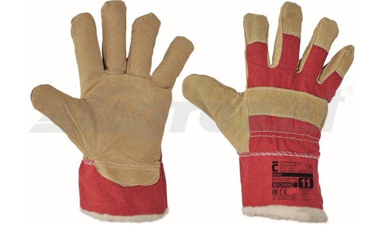 Pracovní rukavice SHAG, kombinované, zimní vel. 11