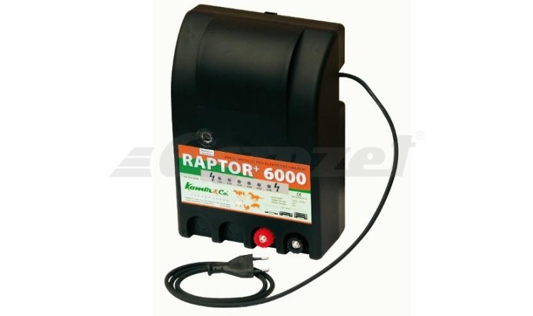 Elektrický ohradník RAPTOR+ 6000 - optická kontrola napětí (určen pro skot, ovce