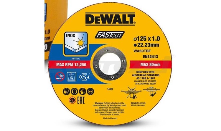 DeWalt DT20540-QZ Kotouč řezný na kov 125mm x 1,0mm x 22,23mm