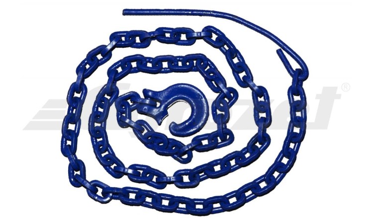 Řetězový úvazek modrý G100 7mm/ 2,5m