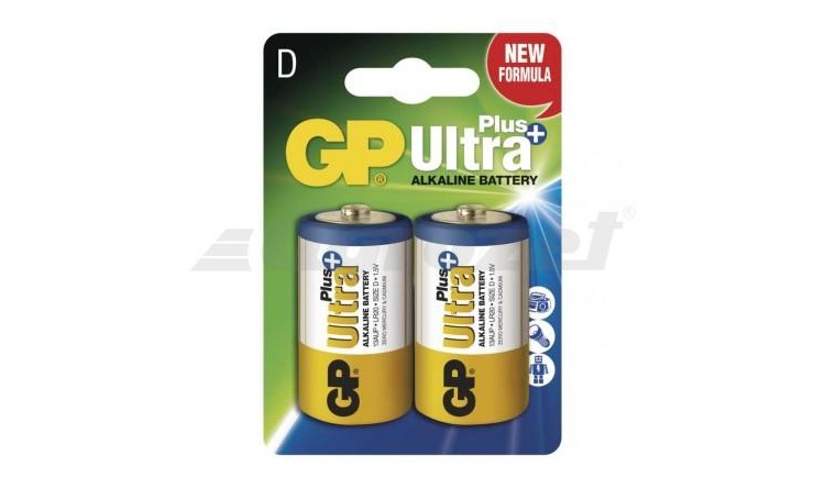 Emos B1741 Baterie alkalická GP Ultra Plus LR20 (D), blistr 2ks