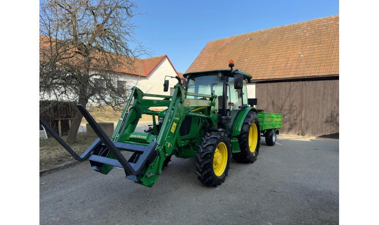 Traktor John Deere 5075E + čelní nakladač H240