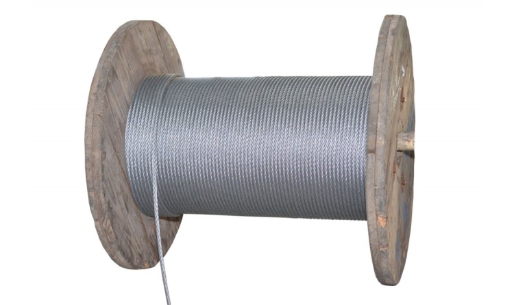 INTERFROST 3410600400 Lano ocel. 6mm 40m/DD 114 drátů ZN