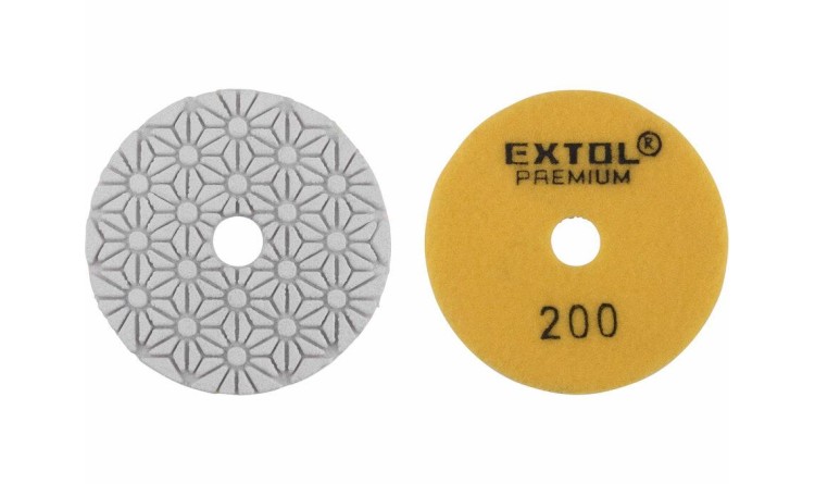 EXTOL 8803094 Kotouč diamantový leštící na obklady, O100mm, P200, suchý zip
